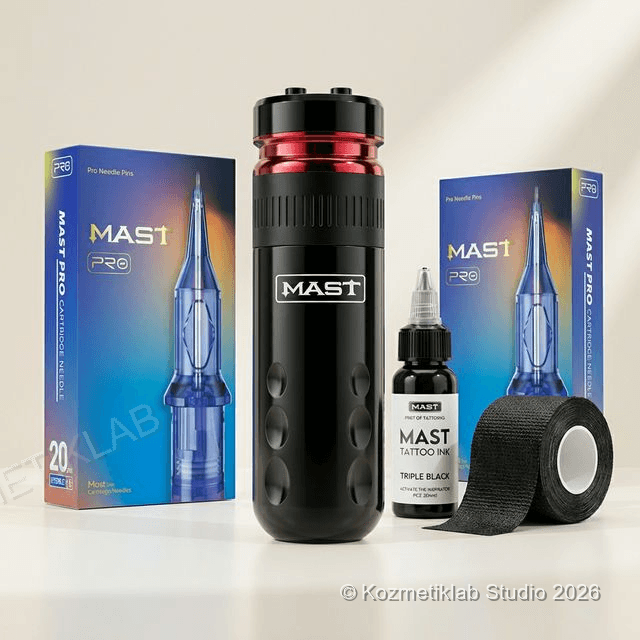 Mast Racer Kablosuz Dövme Makinesi Seti (4.0 mm Stroke, Tek Batarya, Kompakt Tasarım)